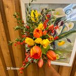 Nature's Bounty- Mixed Tulip Bouquet